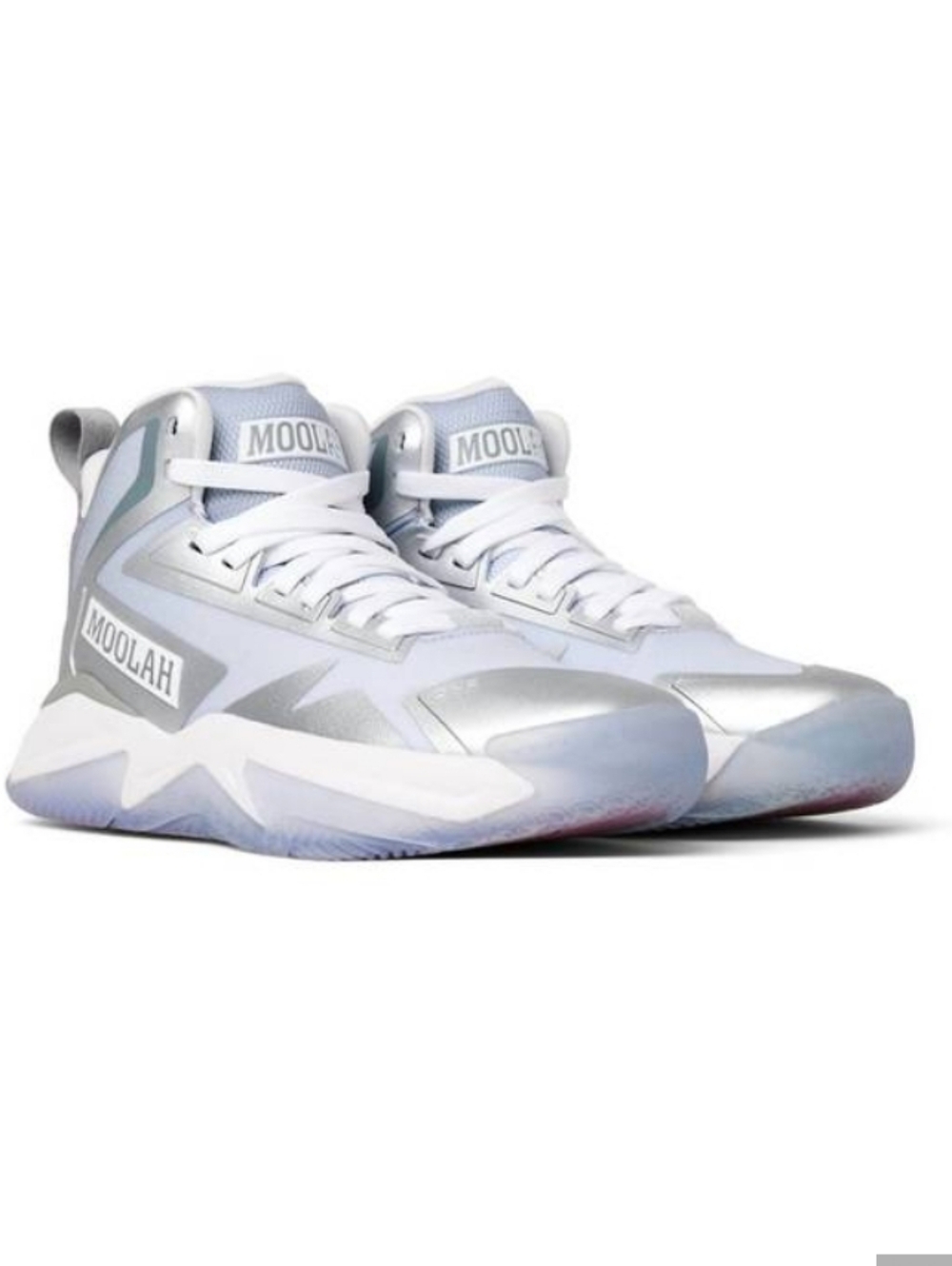 Moolah Triple Double Y2K Pack Glitch Mode Women's Silver  Metallic Size 8 NWOT
